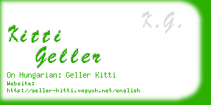 kitti geller business card